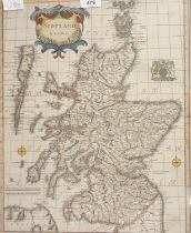 Rob.Morden Antique coloured map of Scotland [48x40cm]