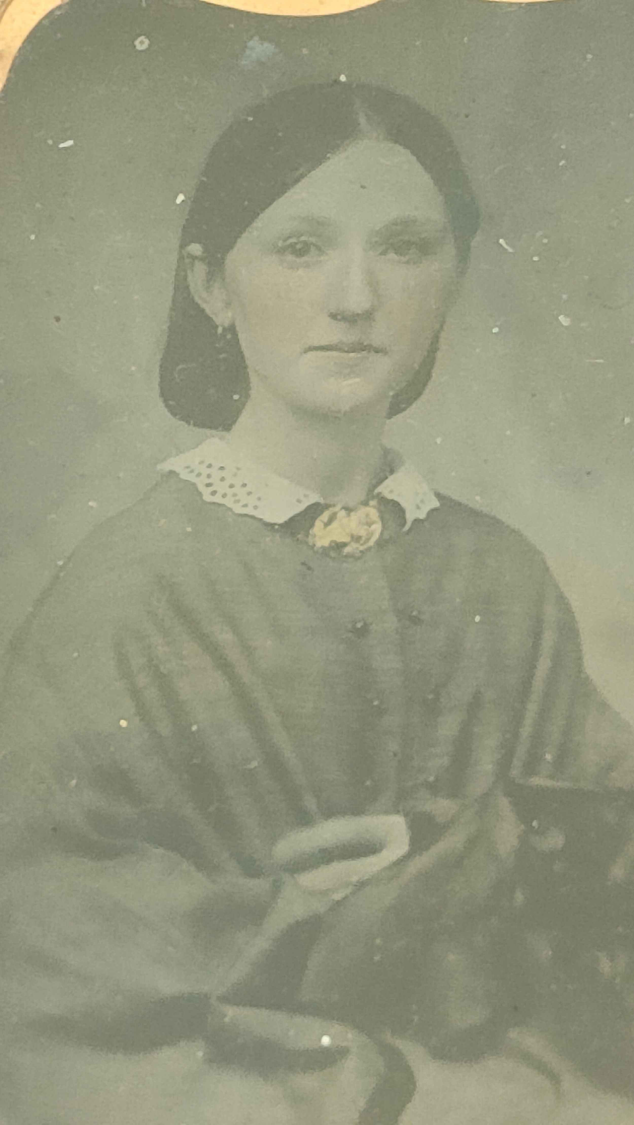 19th Century daguerreotype cased photograph of a young lady [7.5x6cm] - Image 2 of 2