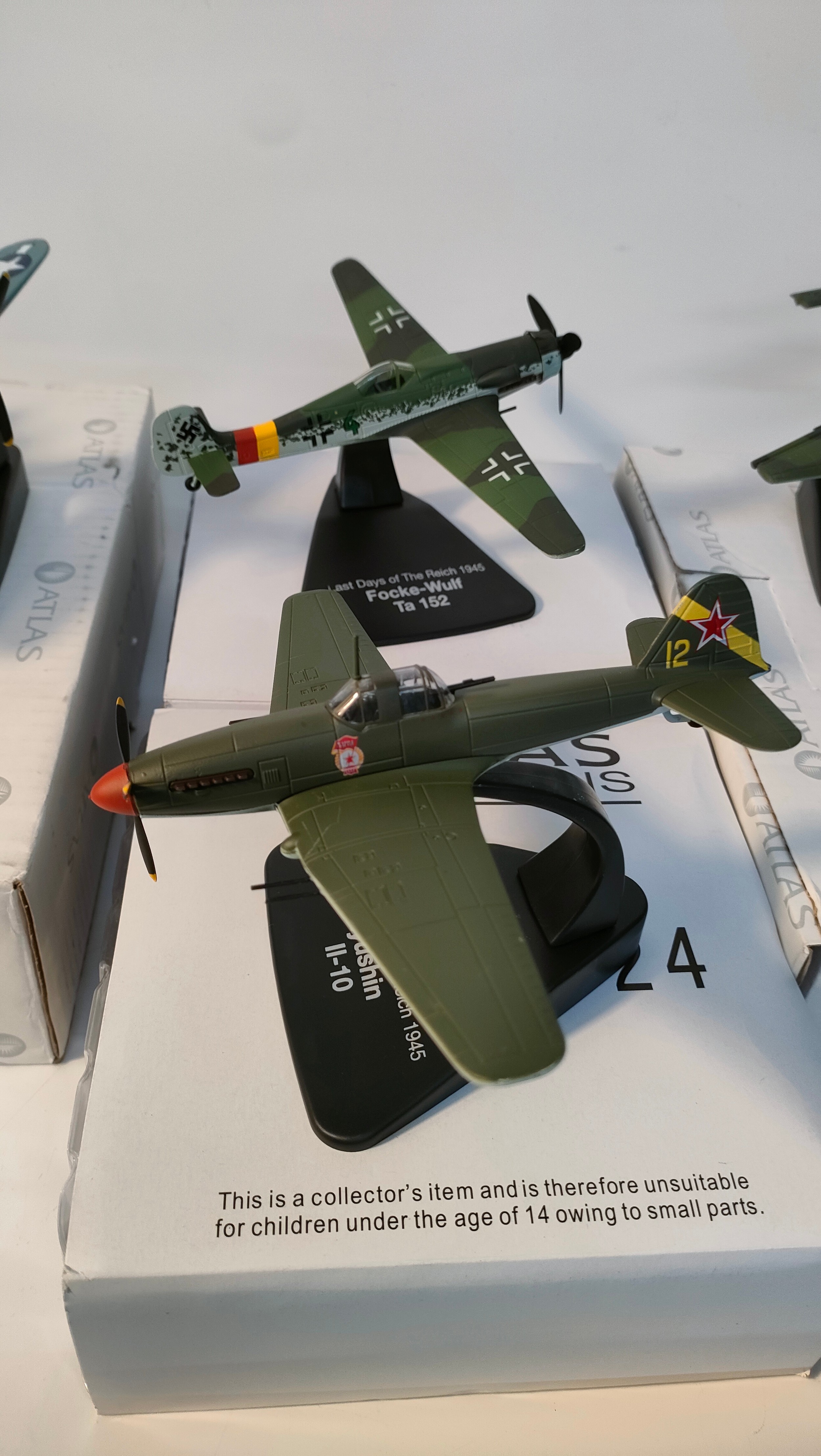 A Collection of atlas war fighter plane models; Dunkirk Junkers Jub87b, Hawker Hurricane MK1 & - Image 3 of 5