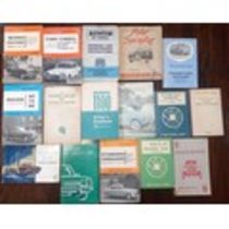 Collection Of Vintage Motor Manuals to include: Rover P4 Models 1949 to 1959, Morris Minor 1000