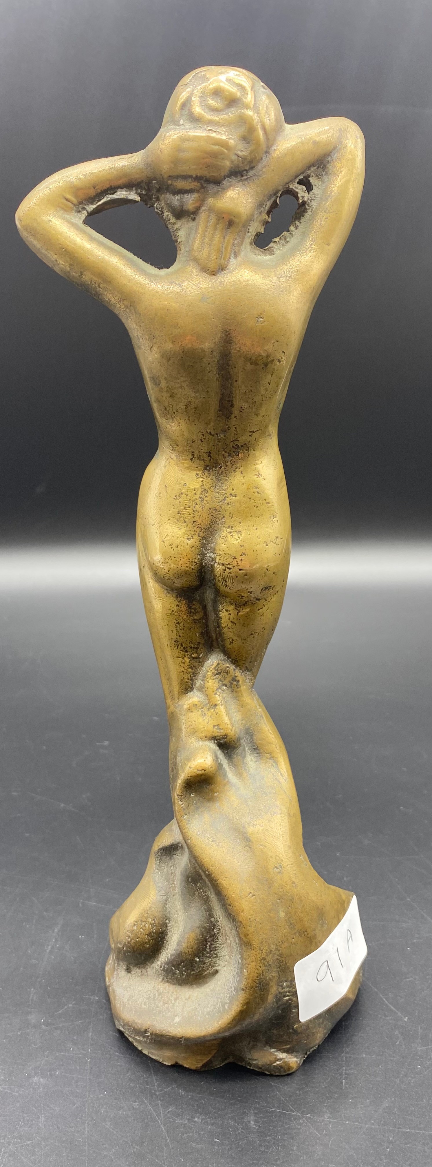 Art Deco bronze nude lady statue [27cm] - Image 4 of 6