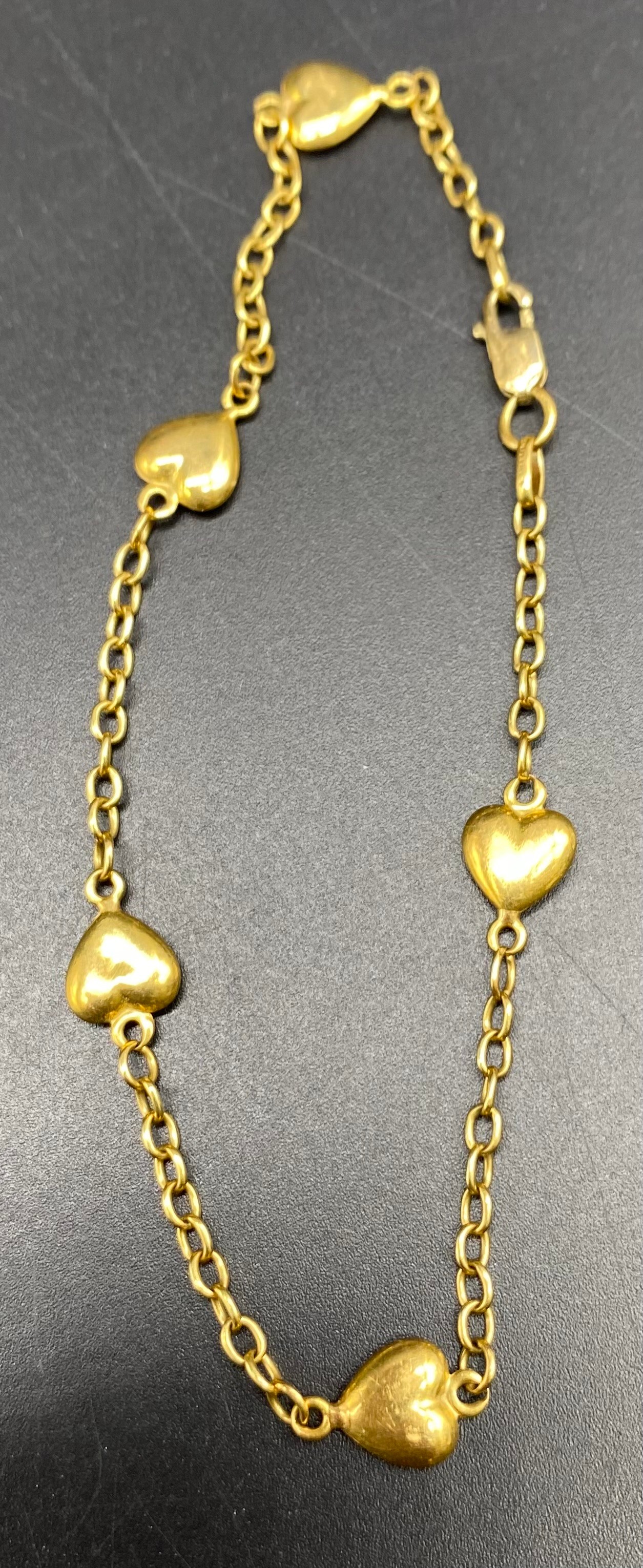 Two 9ct scrap gold gate bracelets [7.29] grams - Image 4 of 4
