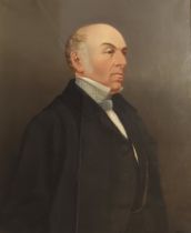 William Ewart Gladstone A large 19th Century gilt framed oil portrait of a gentleman, possibly of