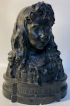 19th century large bust named ' beatrice' [33x40cm]