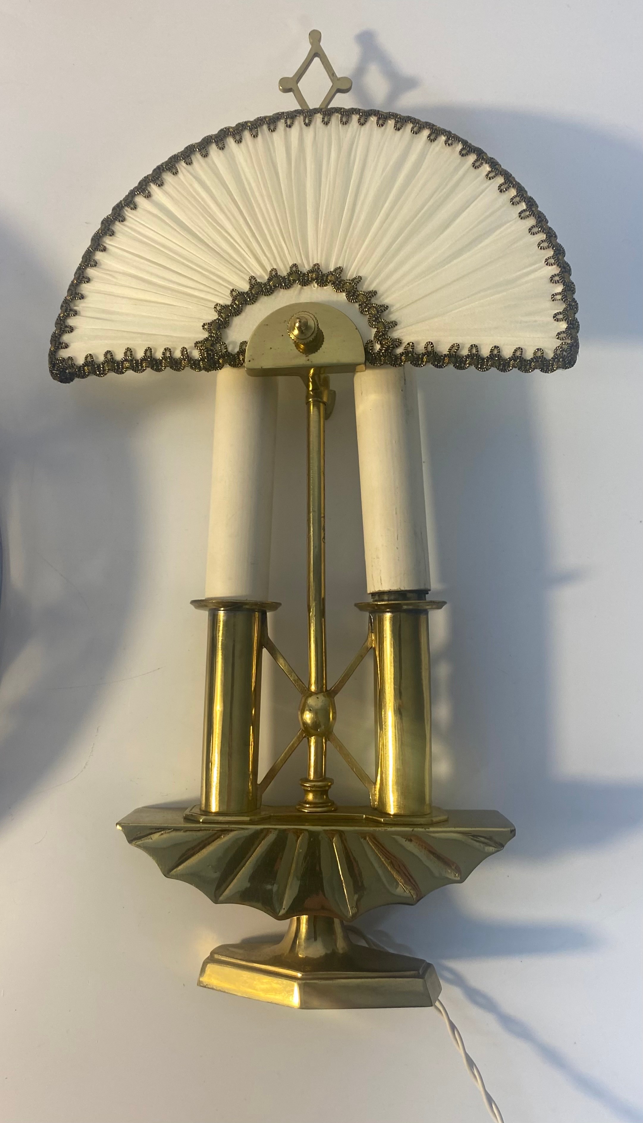 Art deco wall sconce style light along with an art deco style cast metal ceiling light with glass - Image 3 of 3