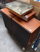 Bang & Olusen mid century turntable beomaster 3000 stereo along with a pair of speakers