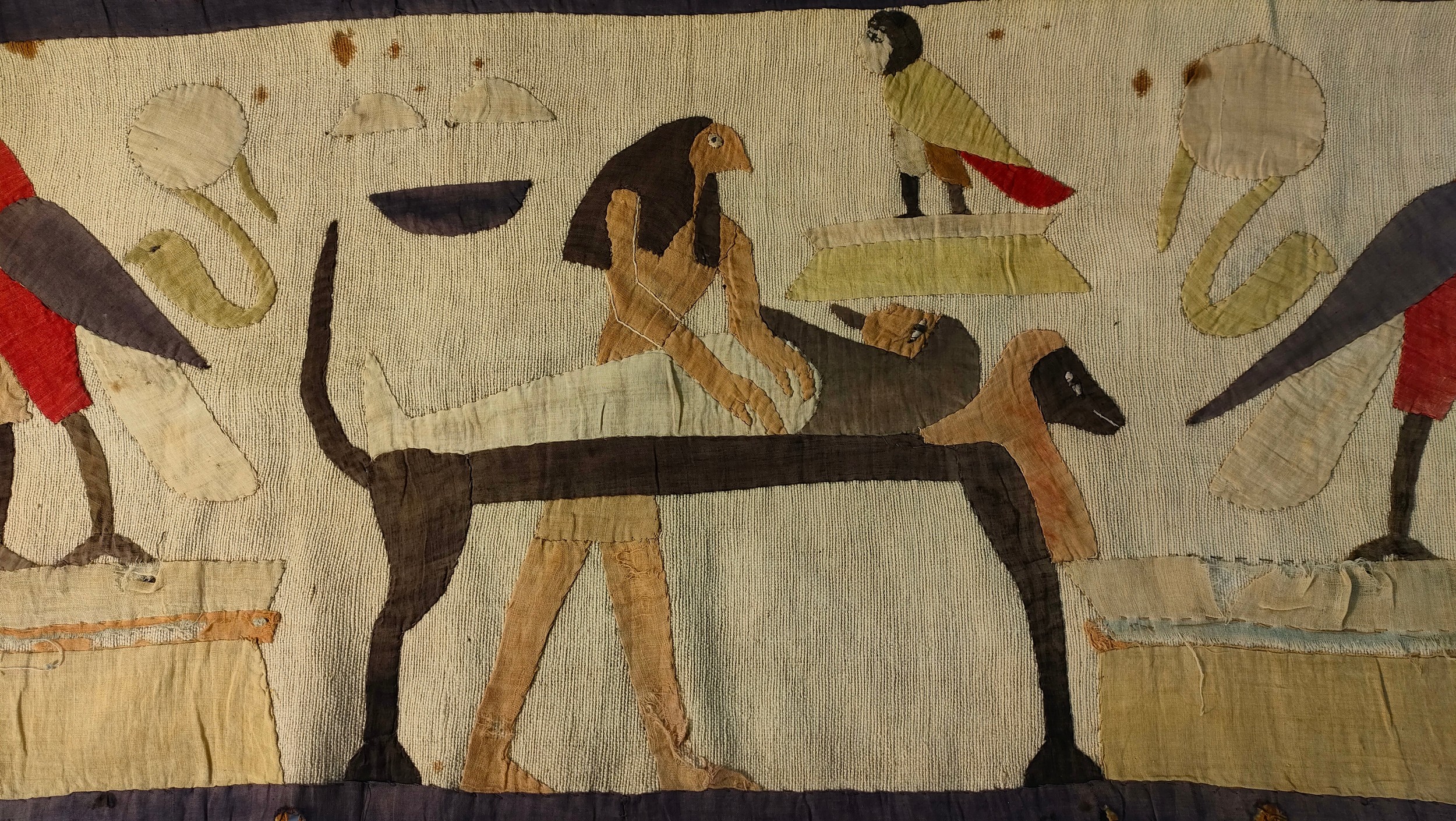 1900s Egyptian tapestry panel [125x43cm] - Image 3 of 7