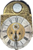 Antique grandfather clock [George McGeoch] [Paisley], the gilt metal foliate design surrounding
