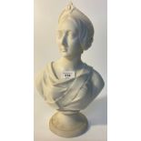 Royal Worcester sculpture lady bust by E.J Jones sculptor [20x34cm]