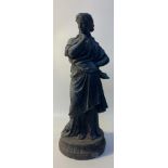 19th Century Large cast iron Greek woman figure [52.5cm]