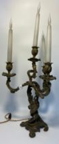 19th century 4 branch candelabra [converted to electric] [47.5cm]