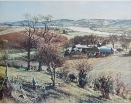 J. McIntosh Patrick Limited edition print 101/850 ''Autum Farmlands'' [Frame 62x82cm]