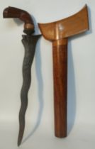 Indonesian Sulawesi Bugis Sepokal Keris / Kri dagger [blade 33.5cm] [40cm overall]