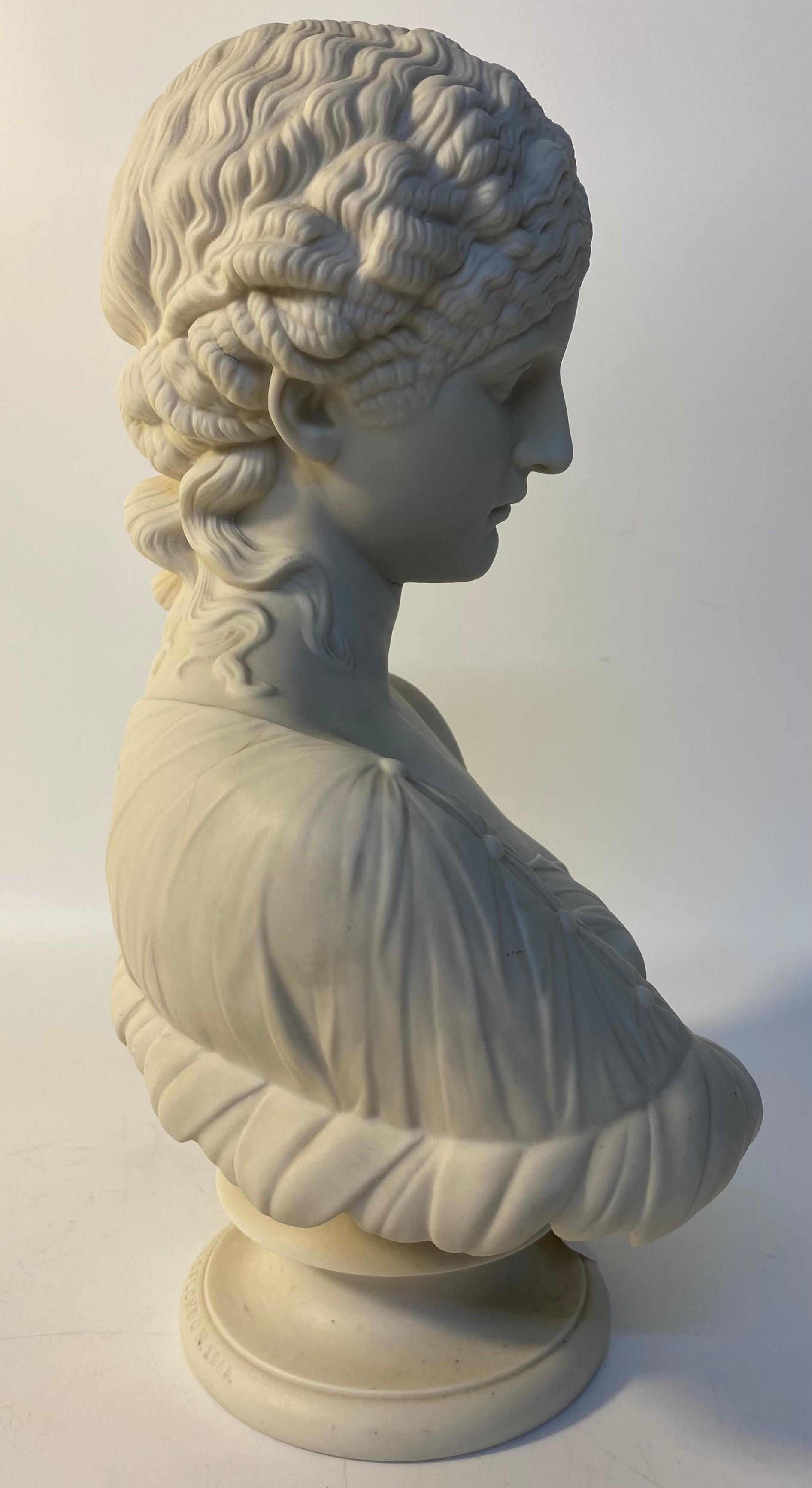 Parian Ware Bust Of Clytie Sculpted By C. Delpech [24x33cm] - Image 5 of 5