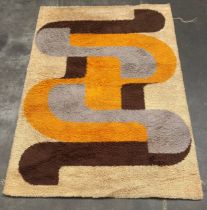 Mid century abstract design rug [287x200cm]