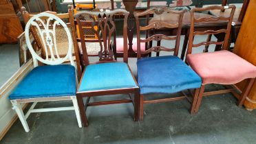 Collection of four 19th century chairs