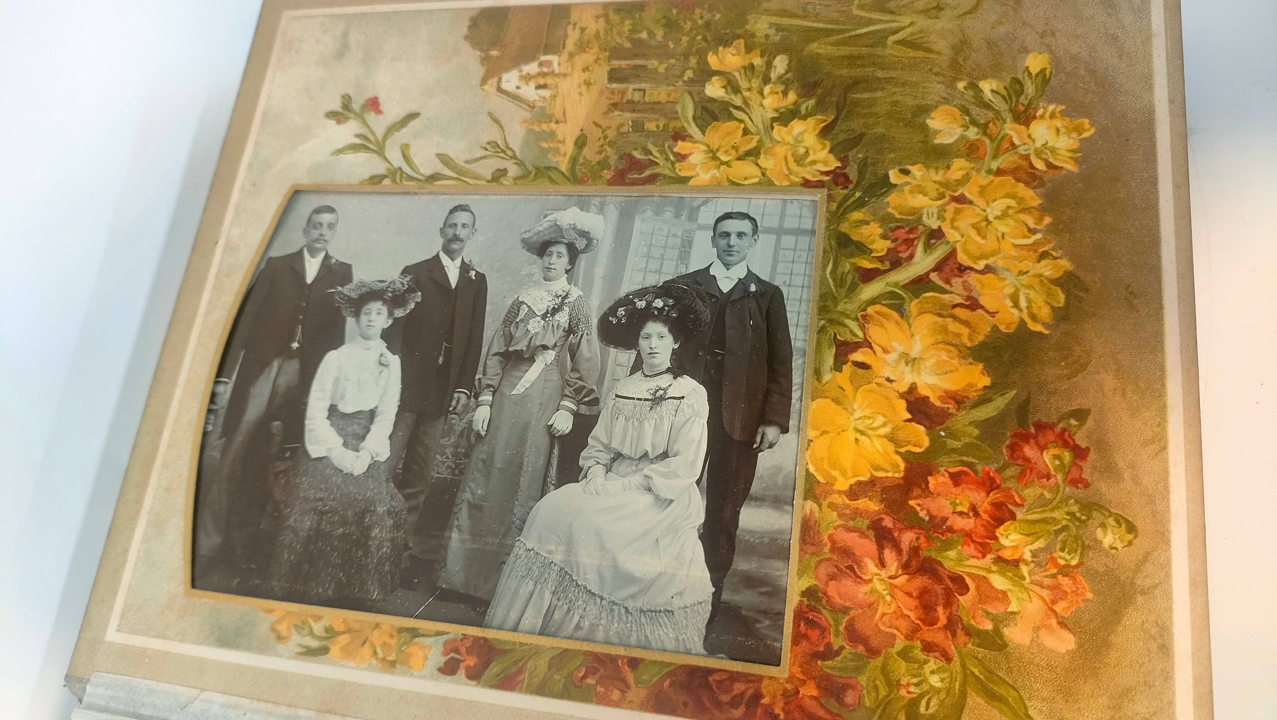 Victorian leather bound photo album dating from 1865 - Image 15 of 17