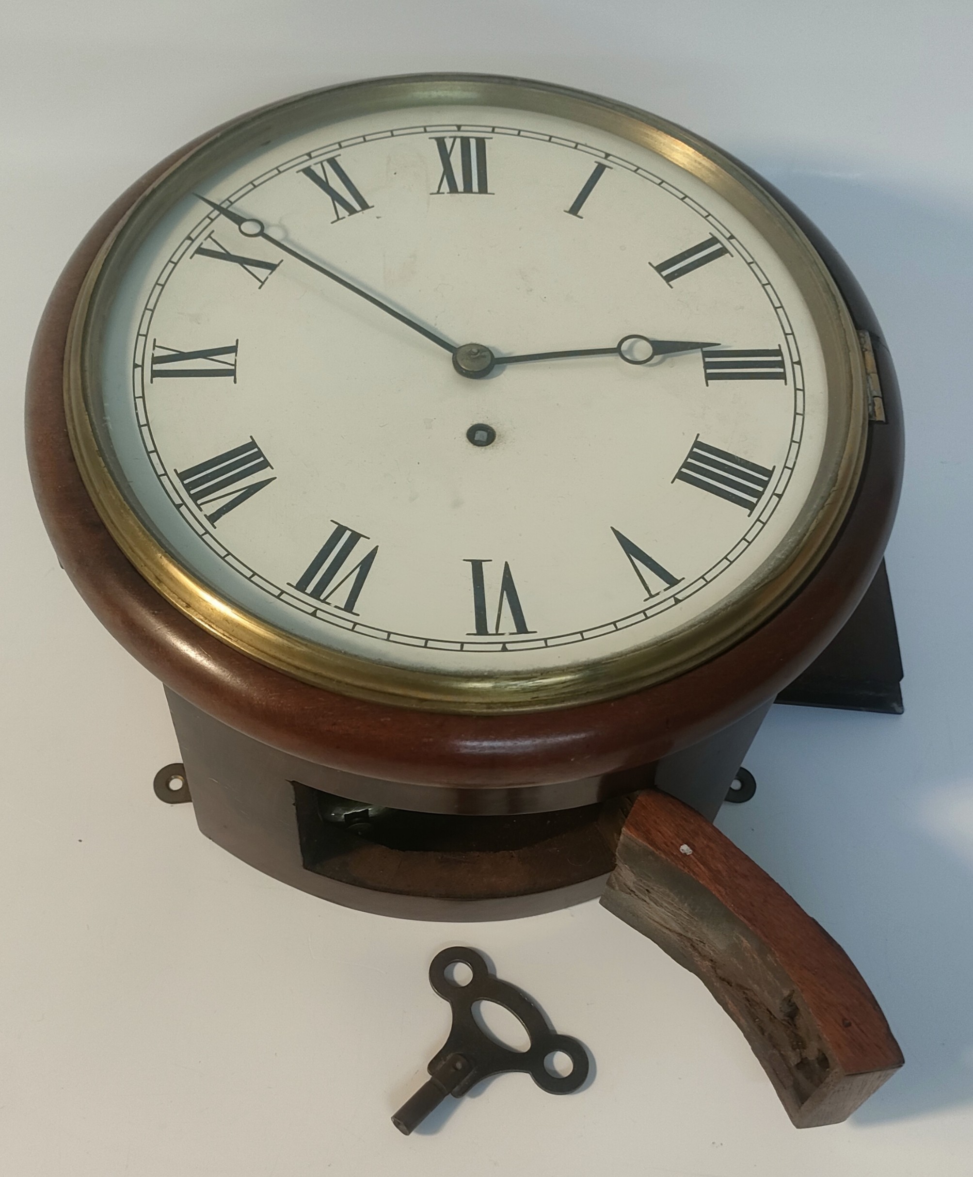 English Fusee Timepiece Circa 1890 [24cm] - Image 2 of 5