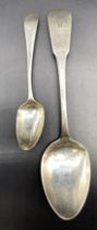 Provincial Scottish Georgian silver desert spoon dated 1820, maker initial AH [28.46] grams Georgian
