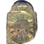 Antique grandfather clock [Neilson] [Paisley] the gilt metal foliate design face with black roman