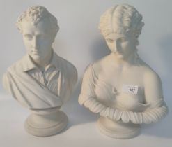 Victorian Parian Ware Bust Of Clytie Sculpted By C.Delpech along with a Parian ware style