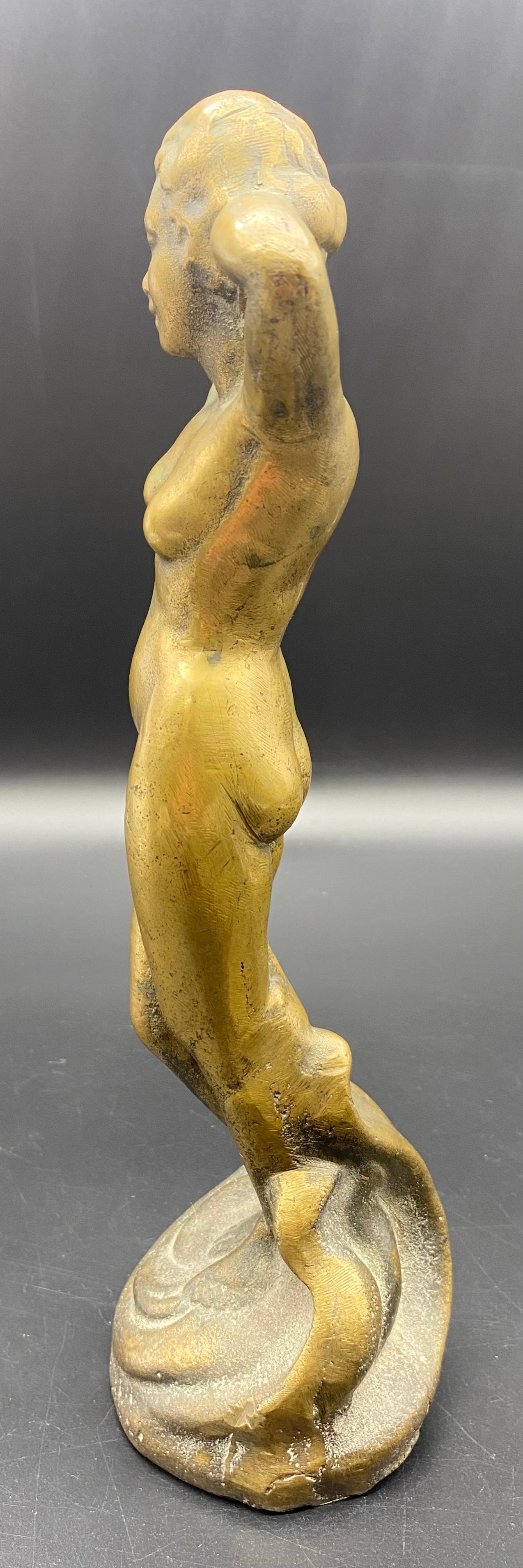 Art Deco bronze nude lady statue [27cm] - Image 5 of 6