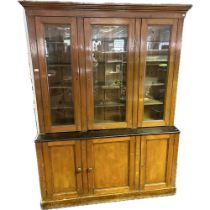 19th century two piece display unit