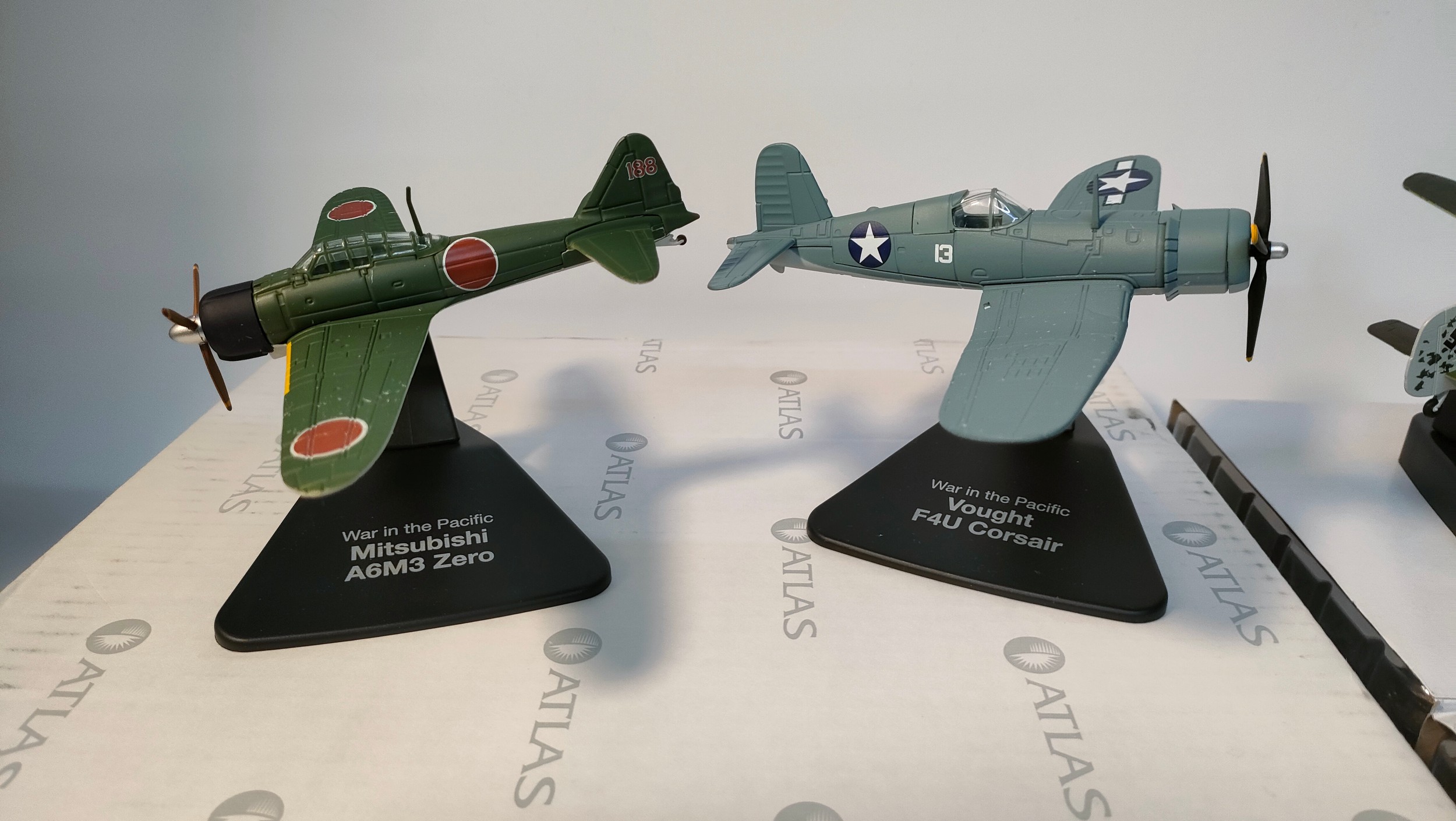 A Collection of atlas war fighter plane models; Dunkirk Junkers Jub87b, Hawker Hurricane MK1 & - Image 5 of 5