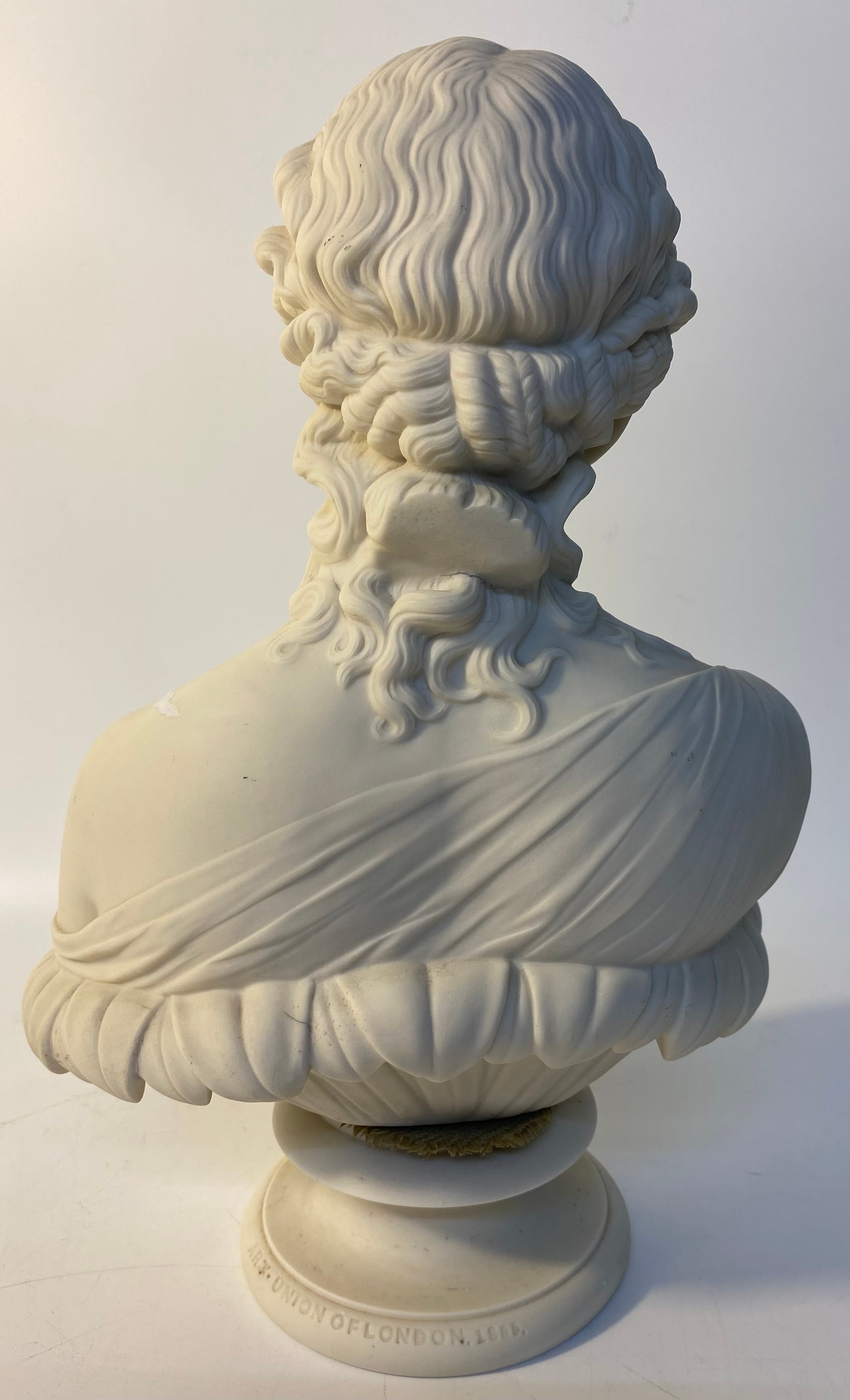 Parian Ware Bust Of Clytie Sculpted By C. Delpech [24x33cm] - Image 4 of 5