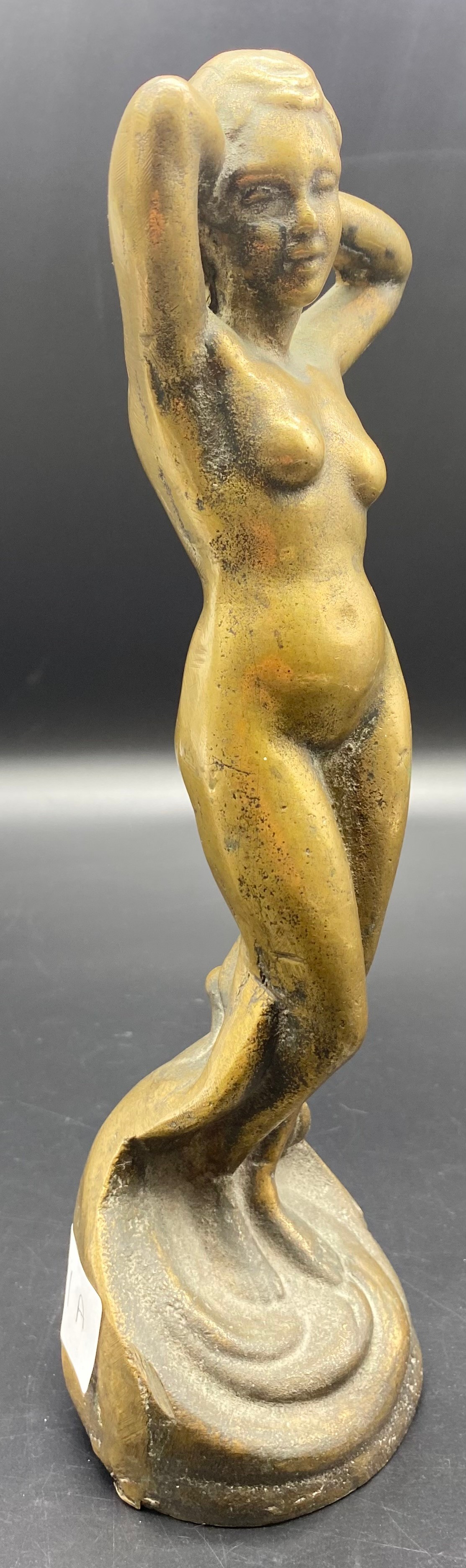 Art Deco bronze nude lady statue [27cm] - Image 2 of 6