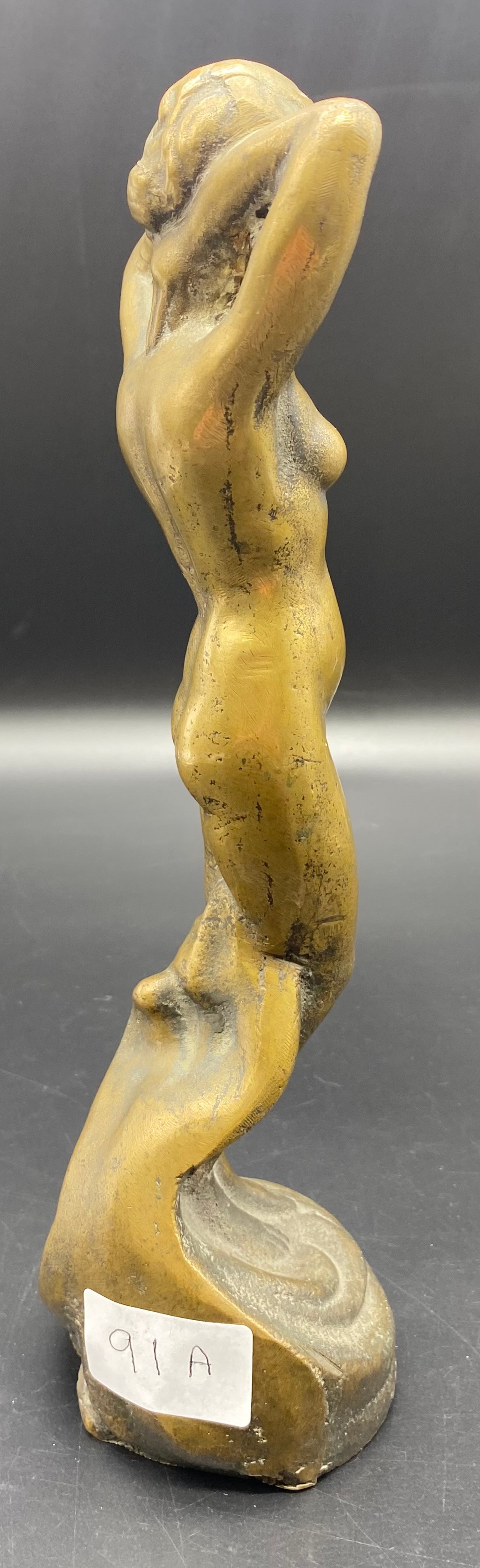 Art Deco bronze nude lady statue [27cm] - Image 3 of 6