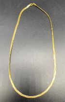 9ct gold 375 hallmarked snake chain necklace [3.58] grams