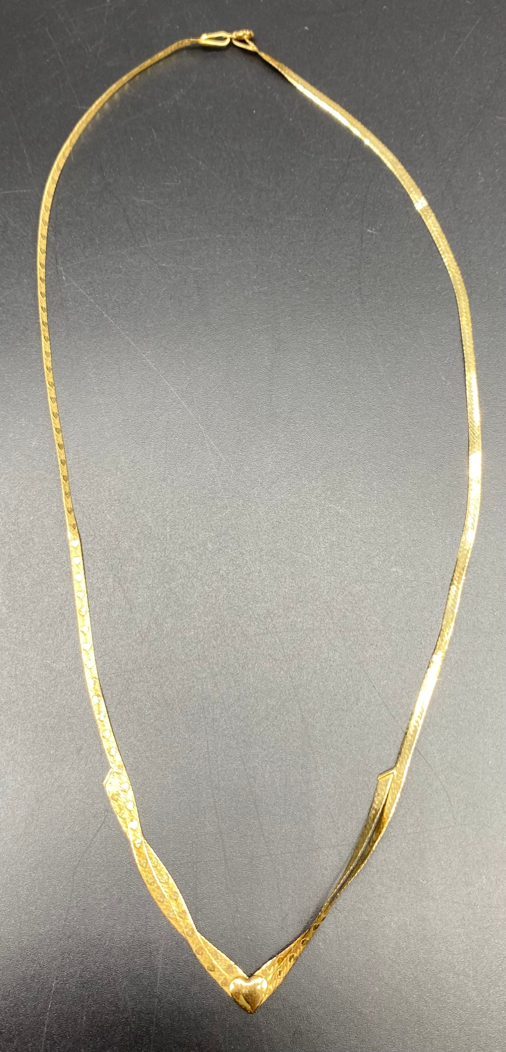 Two 9ct gold 375 hallmarked snake chain necklaces [5.77 Grams] - Image 3 of 6