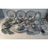 A Collection of Buchanan Portobello pottery; thistle pattern jug, tea service & plates