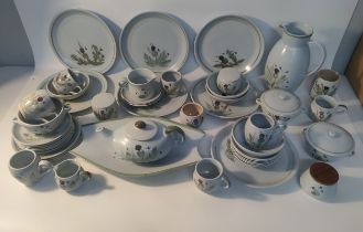 A Collection of Buchanan Portobello pottery; thistle pattern jug, tea service & plates