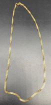 9ct gold 375 hallmarked twist design necklace [3.34] grams