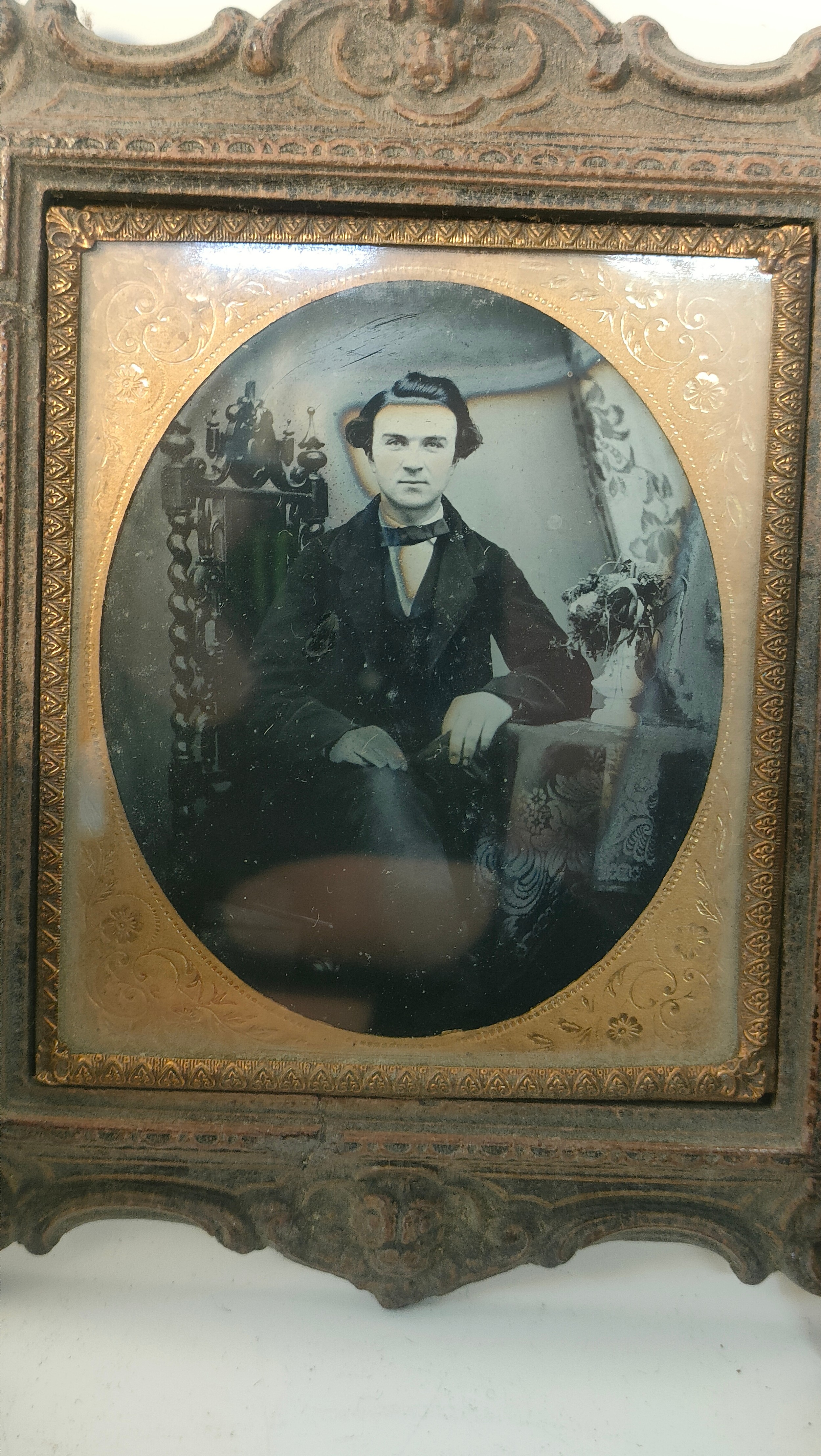 Five 19th century ambrotype portraits in fitted frames - Image 2 of 6
