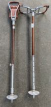 Two vintage shooting sticks; Gambird shooting & other