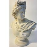 Parian Ware Bust Of Apollo by Delpech [23x35cm]