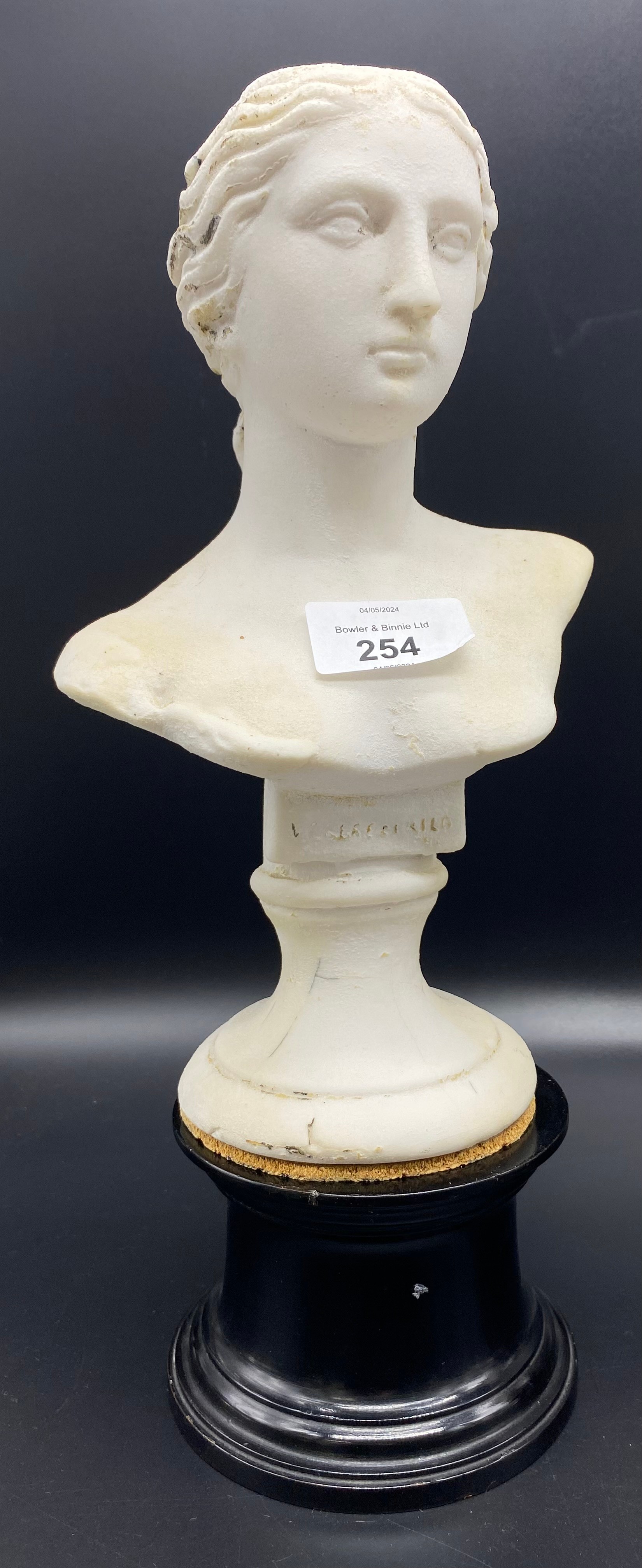 Collection of vintage busts; Lady bust & Sir Walter Scott bust [33cm] - Image 3 of 6