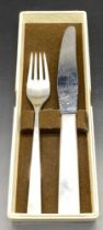 Danish sterling Silver Fork & knife by Georg Jensen in original display box [133.15]grams