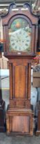 Willocks Brechin grand father clock with pendulum and weights