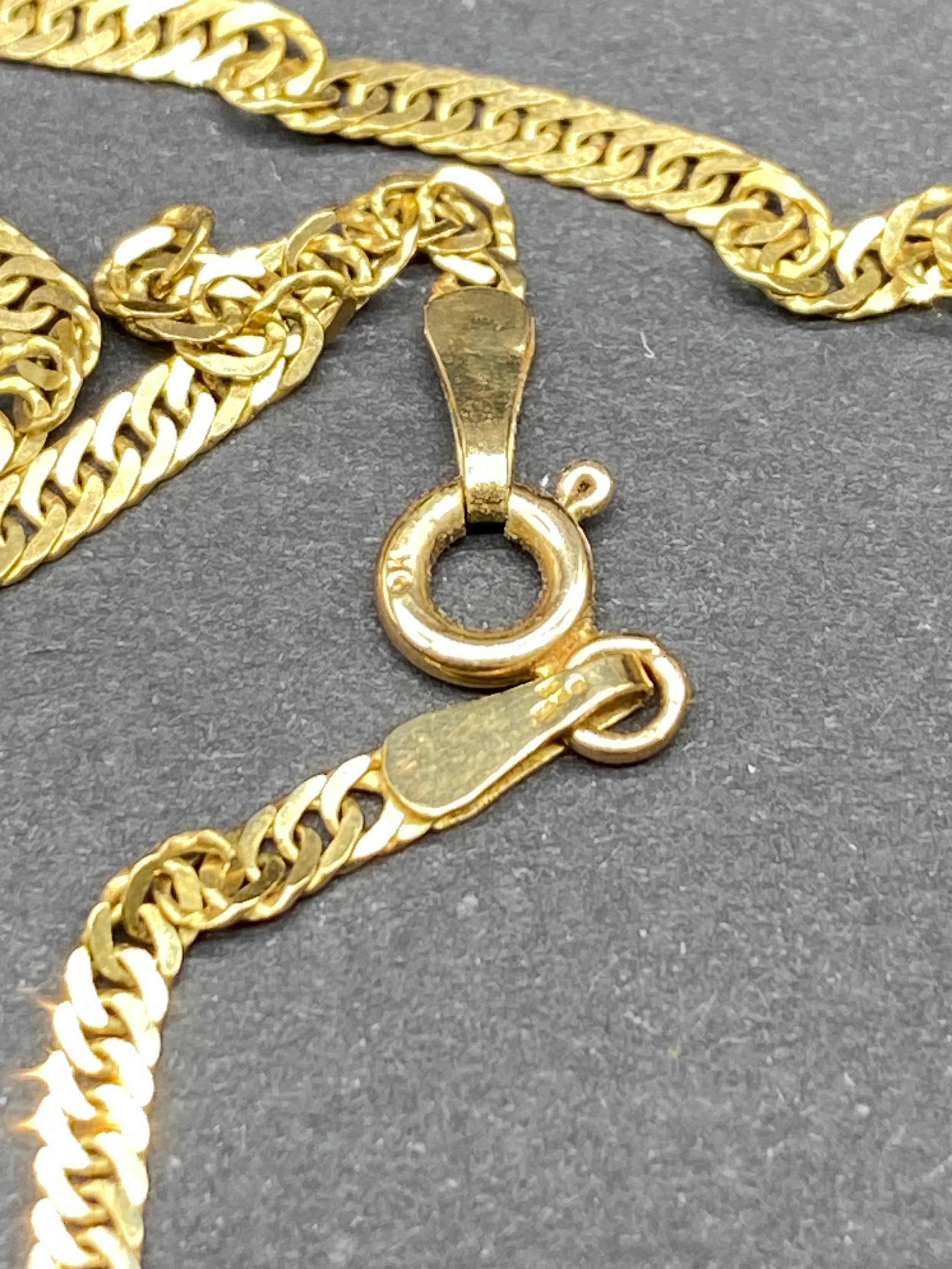 9ct gold 375 hallmarked twist design necklace [3.34] grams - Image 2 of 2