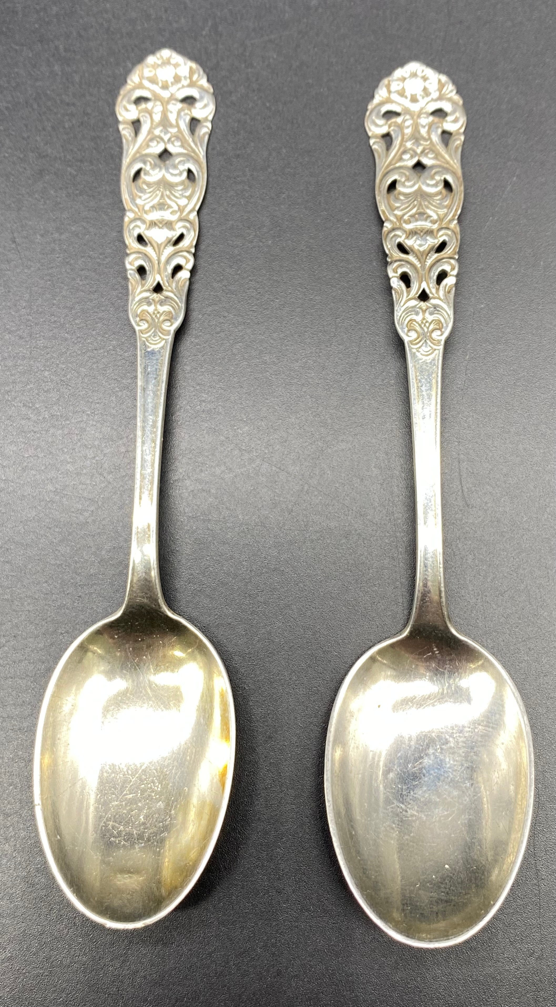 Five Norwegian sterling silver souvenir spoons with makers mark visible [74.27] grams - Image 4 of 5