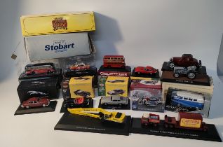 Collection of various lorry & sport cars models; Stobart komatsu hydraulic excavator, The greatest