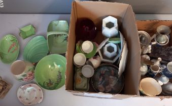 Collection of Royal Winton, Carlton ware porcelain to include NAO, Poole Pottery and others
