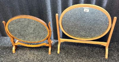 Two moveable dressing table mirrors