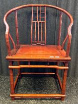 Chinese horseshoe-back Ming style chair [100x70cm]