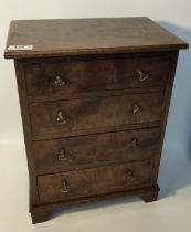 19th century apprentice four drawer chest [30x40x19cm]