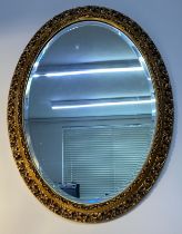 20th century gilt framed oval mirror [81x61cm]